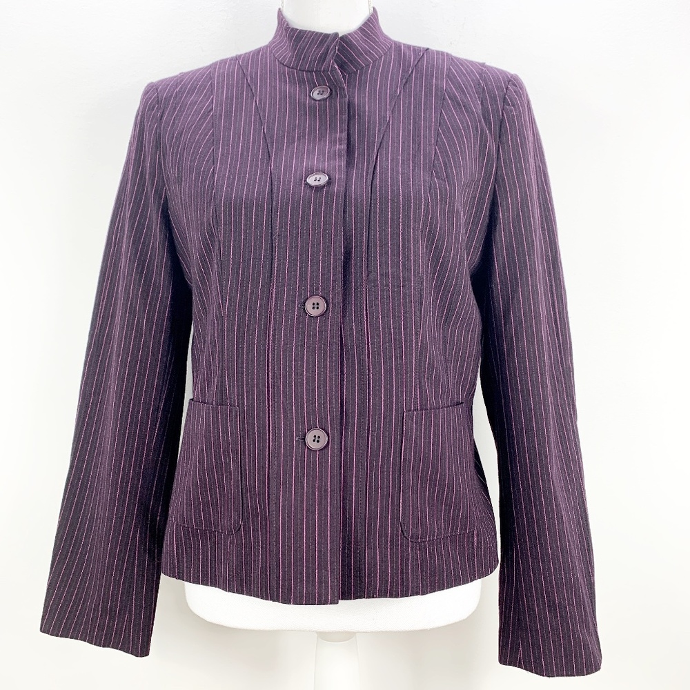 VTG Oscar by Oscar De La Renta Pinstripe Blazer 6
